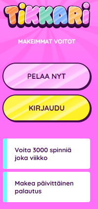 tikkari casino aloitusnäkymä
